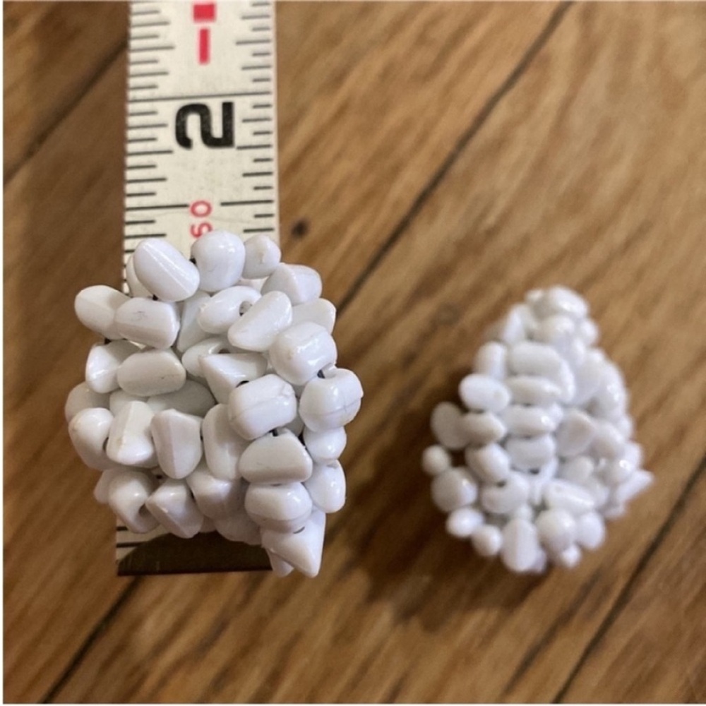 White earrings